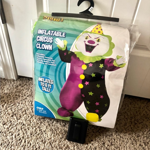 Spirit Inflatable Circus Clown Costume - Multicolor